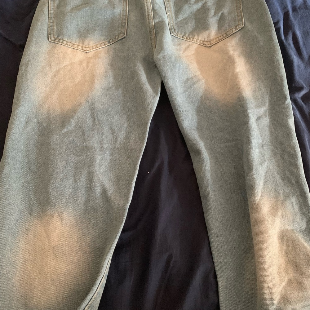 NEW Size 32 ROWME Blue Ripped Jeans - Picture 5 of 7